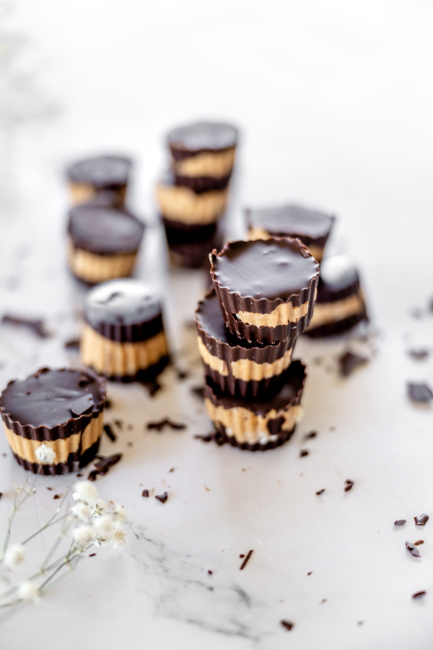 Mini moules chocolatés au beurre d'arachide