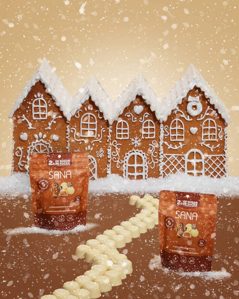 
                  
                    Bouchées chocolatées blanches - Pain d'épices
                  
                