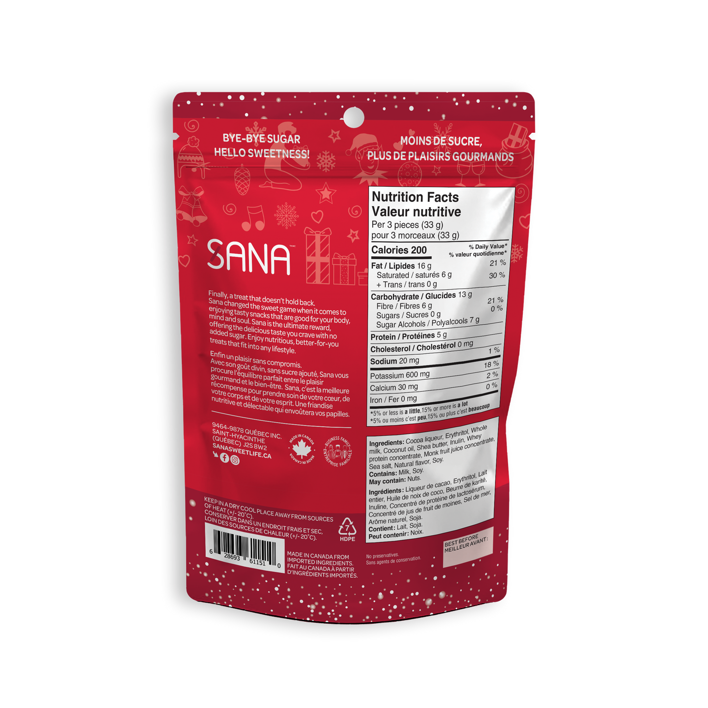 
                  
                    Bouchées chocolatées noires - Double chocolat
                  
                