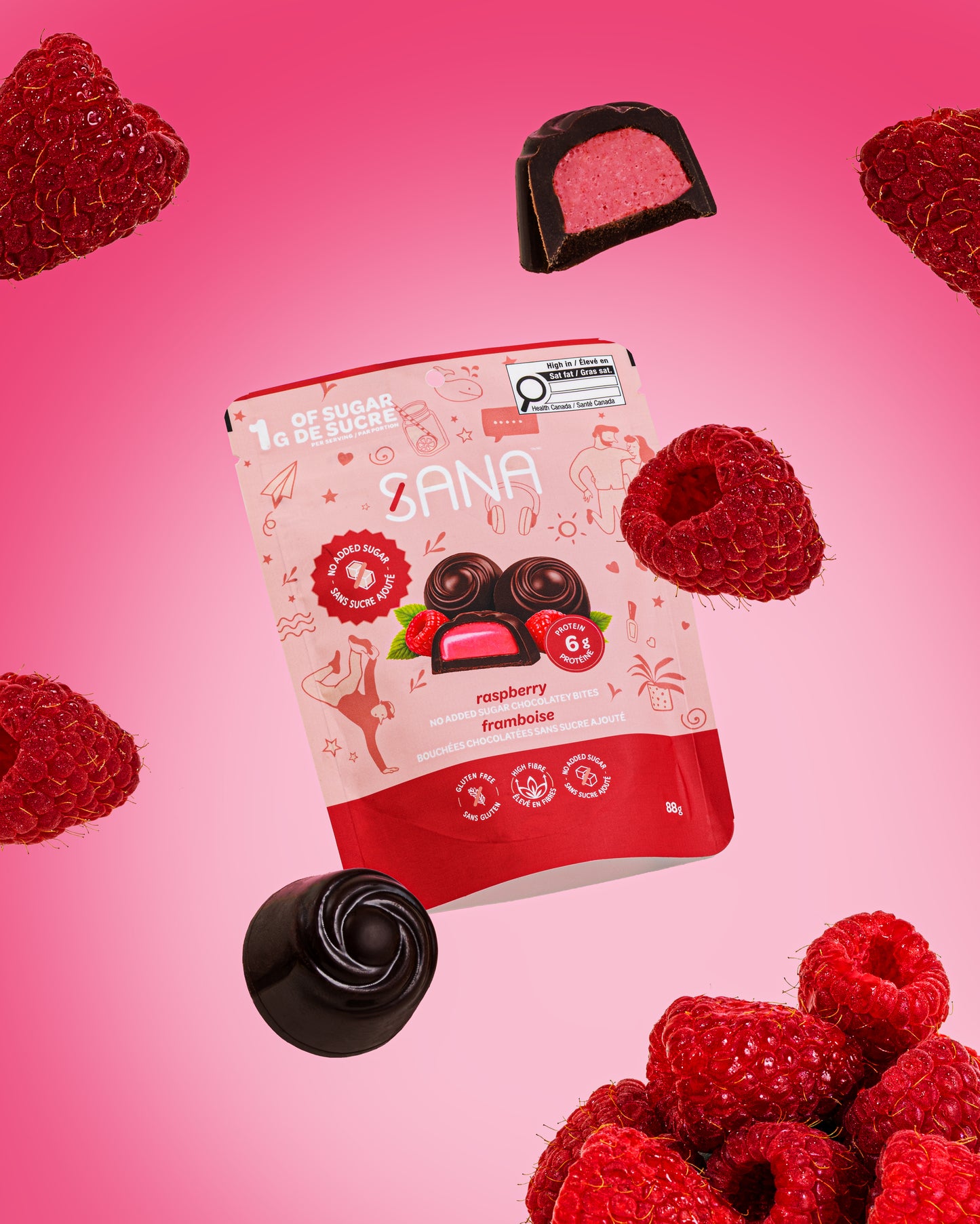 
                  
                    Bouchées Noires Framboise
                  
                
