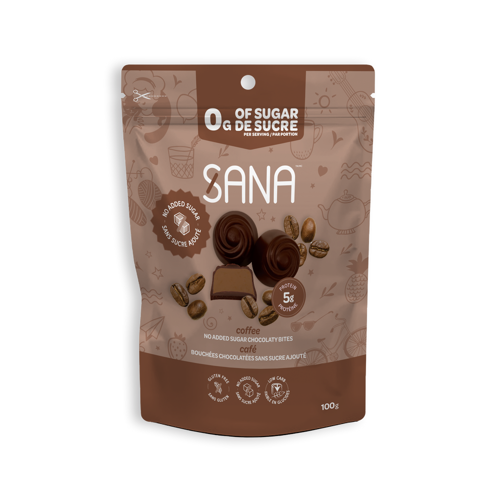 Bouchées chocolatées noires - Café