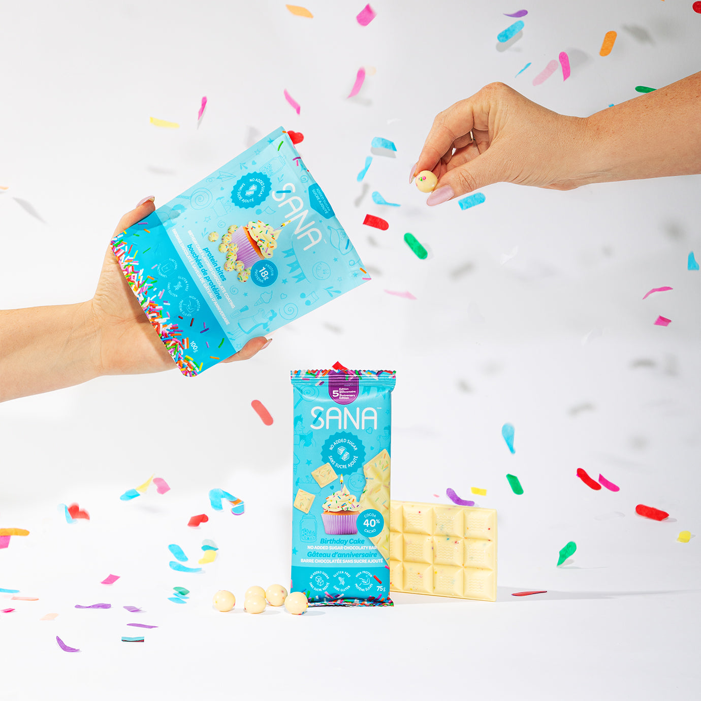 
                  
                    Barre chocolatée blanche - Gâteau d'anniversaire
                  
                